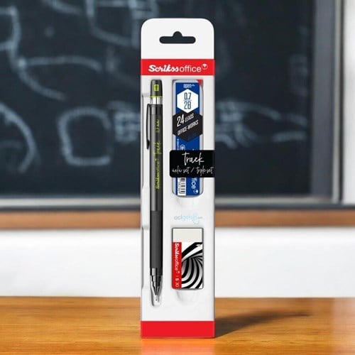 Scrikss Track 3'lü Set Mekanik Kurşun Kalem 0.7 Mm Yeşil