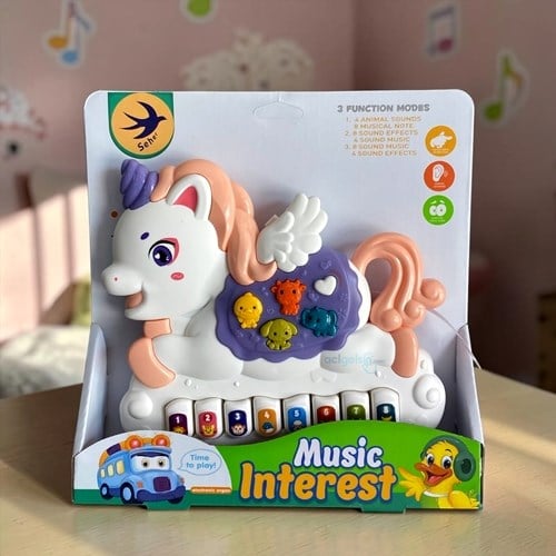Seher Pilli Müzikli Pony Piyano 3 Fonksiyonlu