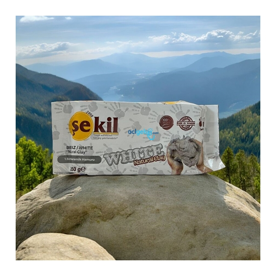Şekil Kil Seramik Hamuru Beyaz 250gr