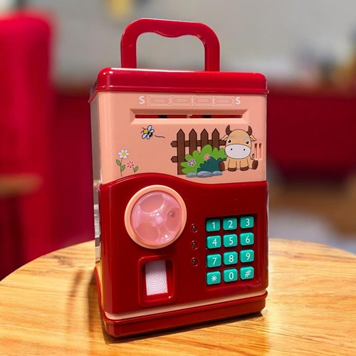 Sense Atm Kumbara Mini Bank Kırmızı