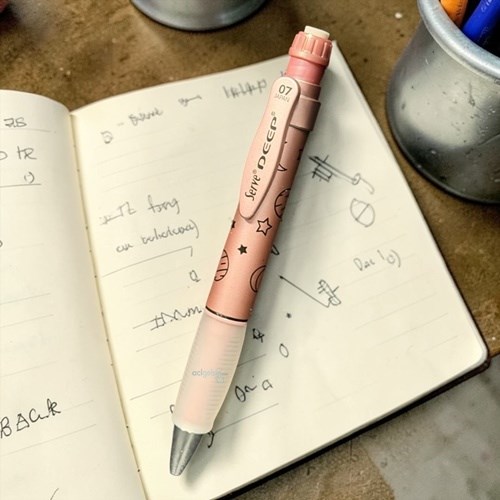 Serve Deep 0.7mm Versatil Kalem Desenli Metalik Rose