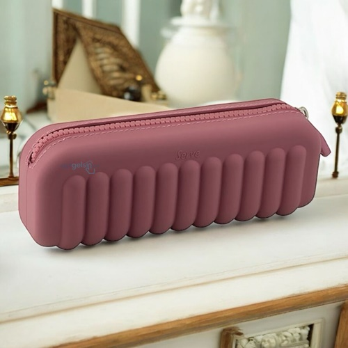 Serve Maki Yumuşak Silikon Kalem Çantası Soft Pembe