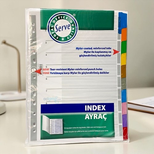 Serve Seperatör Ayraç 10 Renkli