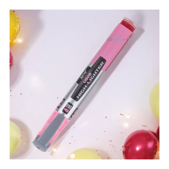 Serve Sv Likit Fosforlu Kalem Pastel Pembe