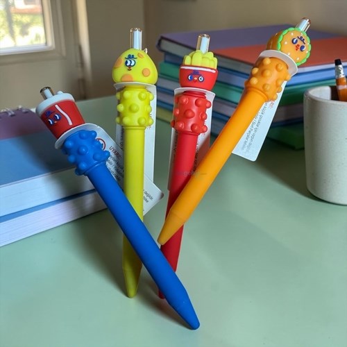 Sevimli Fast Food Çarklı Versatil Uçlu Kalem 0,7mm