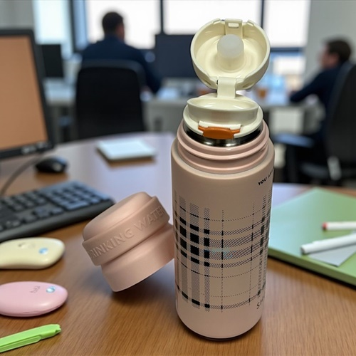 Shotay Termos Çelik Matara 480 Ml Dökmeli Pembe