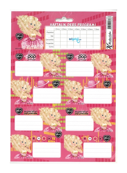 Sindy Ders Proğramlı Okul Etiketi