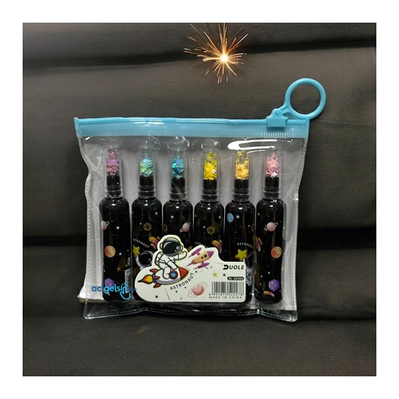 Space Duole Fosforlu Kalem Pastel 6 Renk