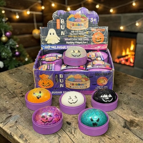 Squişhy Dumpling Simli Halloween Çin Mantısı Stres Topu