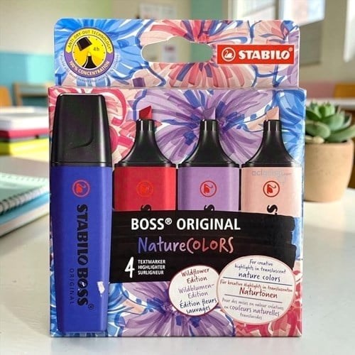 Stabilo Boss Nature Colors Wildflower Edition 4'lü Fosforlu Kalem