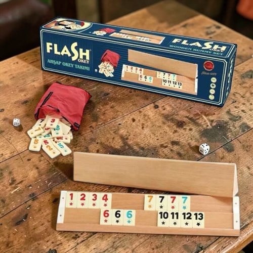 Star Flash Ahşap Okey Takımı