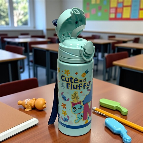 Stitch Polimer Matara 500ml Cute Anf Fluffy