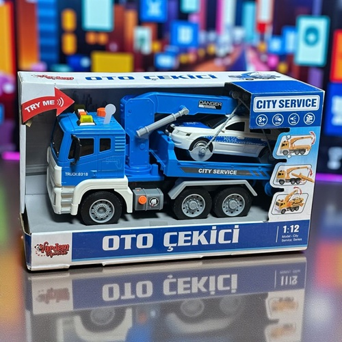 Sürtmeli Sesli Işıklı Servis Oto Çekici Aracı