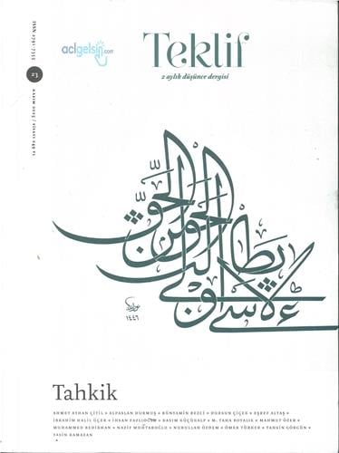 Teklif 2 Aylık Düşünce Dergisi 2025/23