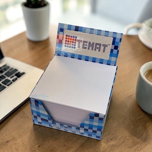 Temat Küp Bloknot 78x78mm Beyaz