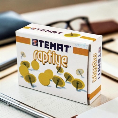 Temat Renkli Raptiye Sarı