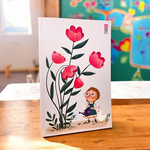 Thinkbook Burgundy Renkli Kağıt Butik Defter