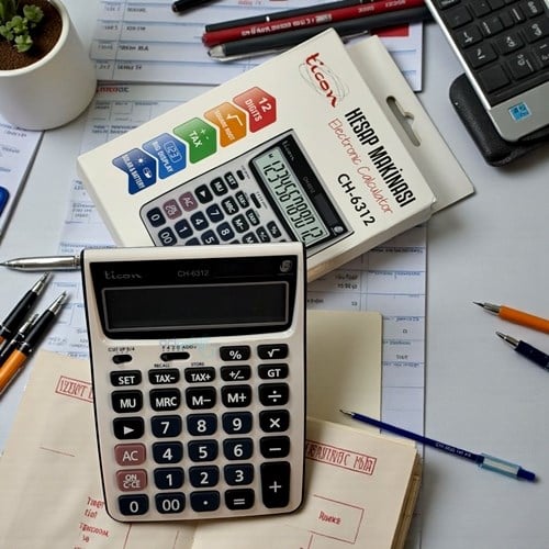 Ticon Diğital Hesap Makinası 12 Haneli Ch-6312