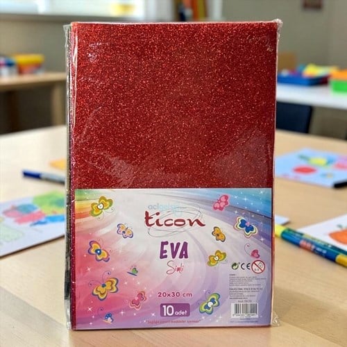 Ticon Eva Simli 20x30 Cm 2mm 10 Karışık Renk