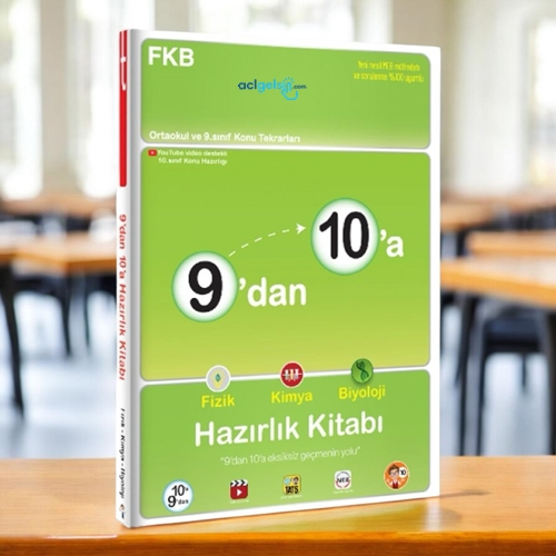 Tonguç Yayınları 9'dan 10'a Fizik Kimya Biyoloji Hazırlık Kitabı