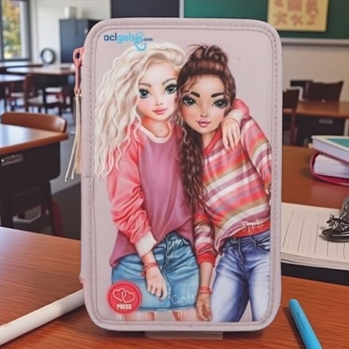 Top Model 3 Katlı Dolu Kalem Kutusu Ledli