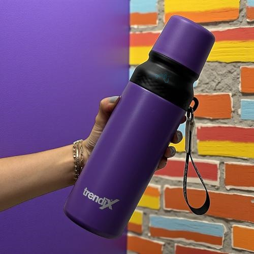 Trendıx Çelik Termos Matara 750 Ml Mor