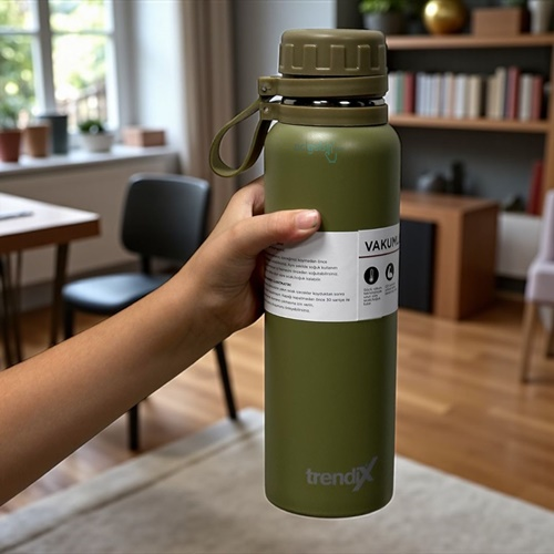 Trendıx Çelik Termos Matara 850 Ml Yeşil