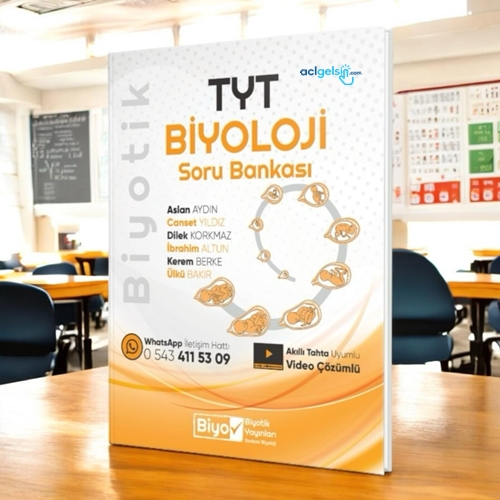 Tyt Biyoloji Soru Bankası Video Çözümlü Biyotik Yayınları