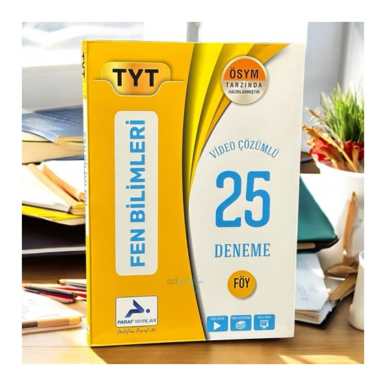 Tyt Fen Bilimleri 25 Çözümlü Deneme Paraf Yayınları
