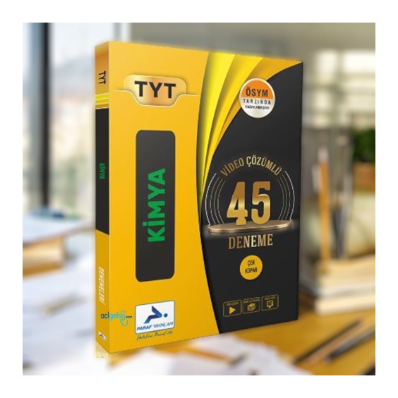 Tyt Kimya Video Çözümlü 45 Deneme Paraf Yayınları