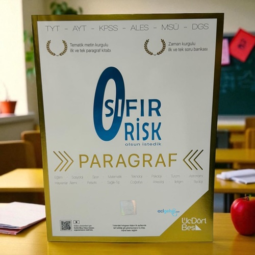Tyt Paragraf Sıfır Risk Soru Bankası Video Çözümlü Üç Dört Beş Yayınları