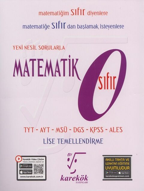 Tyt Sıfır Matematik Soru Bankası Karekök Yayınları