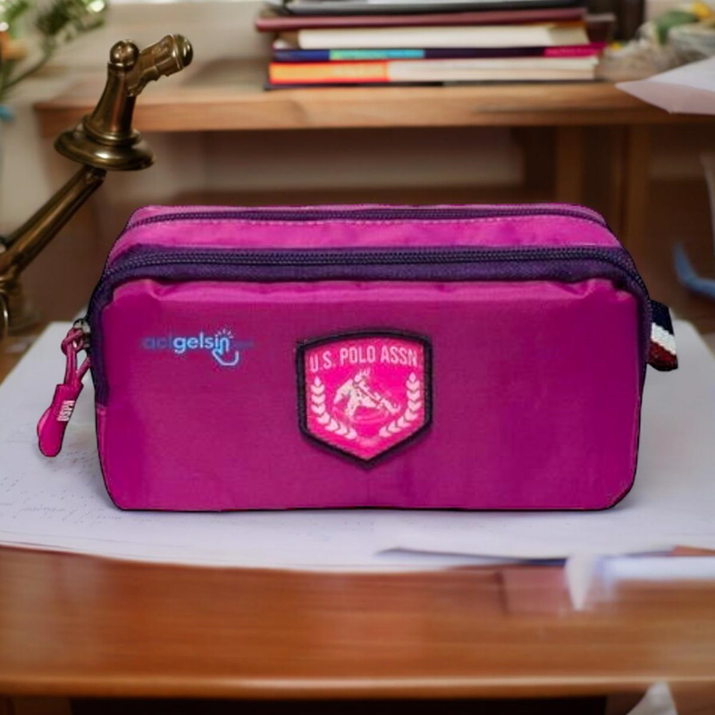 U.s. Polo Assn. Çift Gözlü Kalem Çantası