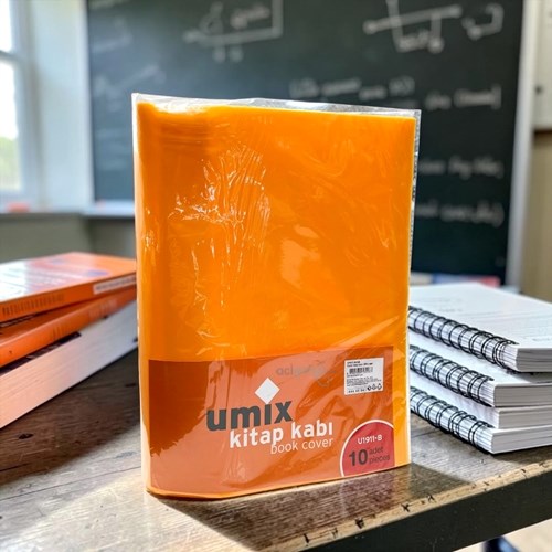 Umix Hazır Yapışkanlı Kitap Kabı 10 Lu Şeffaf Sarı