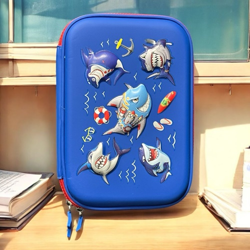 Unıck Color Büyük Boy Eva Shark Kalem Kutusu