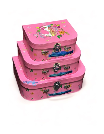 Unicorn 3'lü Bavul Seti Kutu