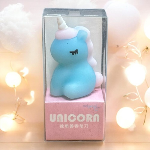 Unicorn Figürlü 3d Silikon Kalemtraş Renkli