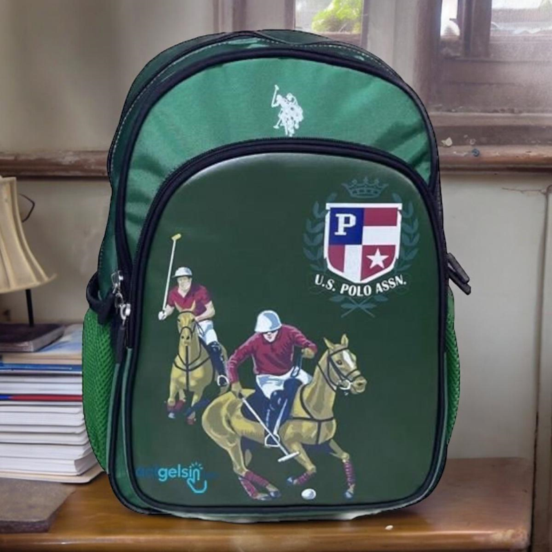 Us Polo Asnn Üç Gözlü Sırt Çantası Yeşil