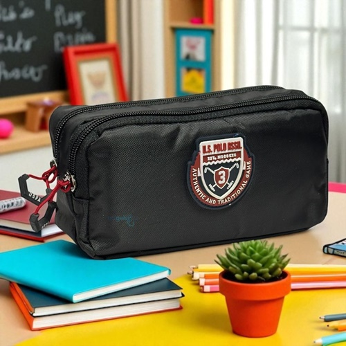 Us Polo Assn Çift Gözlü Kalem Kutusu