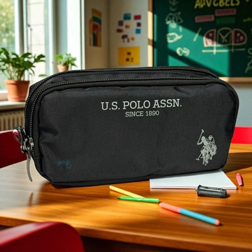 Us Polo Assn Çift Gözlü Kalem Kutusu