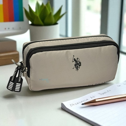 Us Polo Assn Çift Gözlü Kalem Kutusu