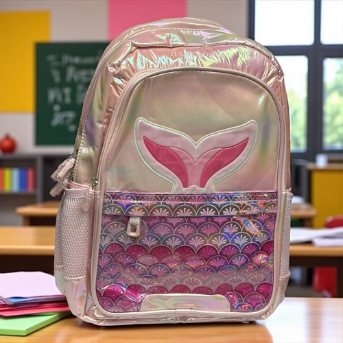 Us Polo Assn Mermaid Üç Gözlü Sırt Çantası Pembe