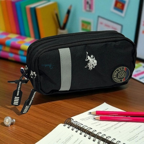 Us Polo Assn Üç Gözlü Kalem Kutusu