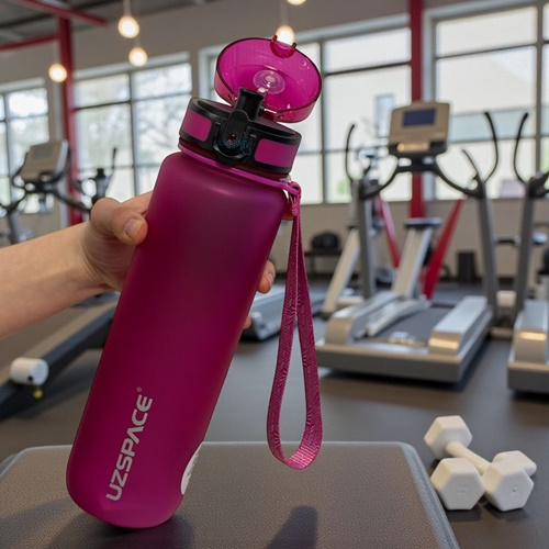 Uzspace 1000 Ml Soft-touch Tritan Su Matarası Mor 3038