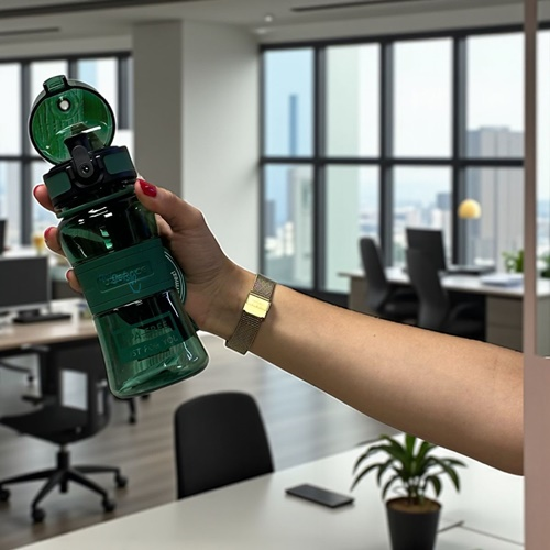 Uzspace 350 Ml Silikon Gövde Trıtan Su Matarası Yeşil