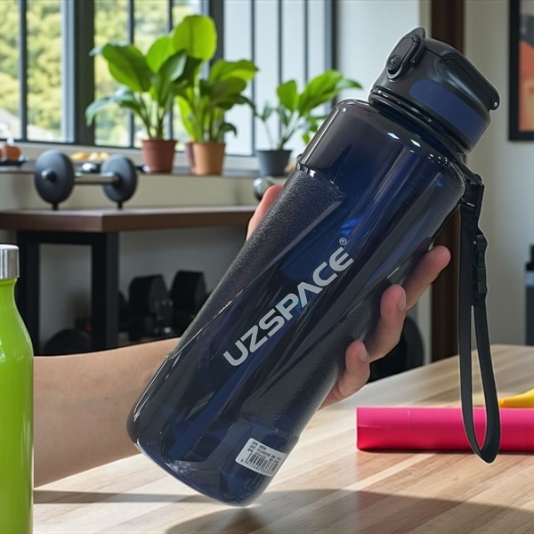 Uzspace Pipetli Trıtan Matara 1500 Ml Lacivert 6058