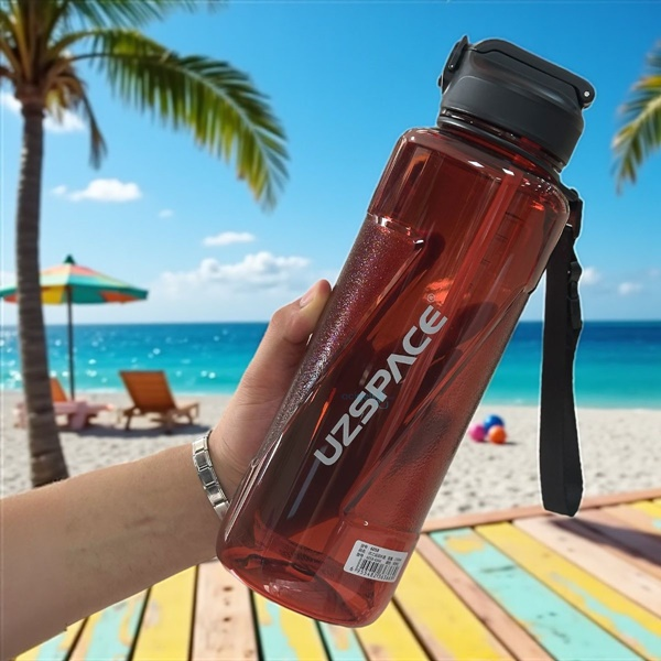 Uzspace Pipetli Trıtan Matara 1500 Ml Kırmızı 6058