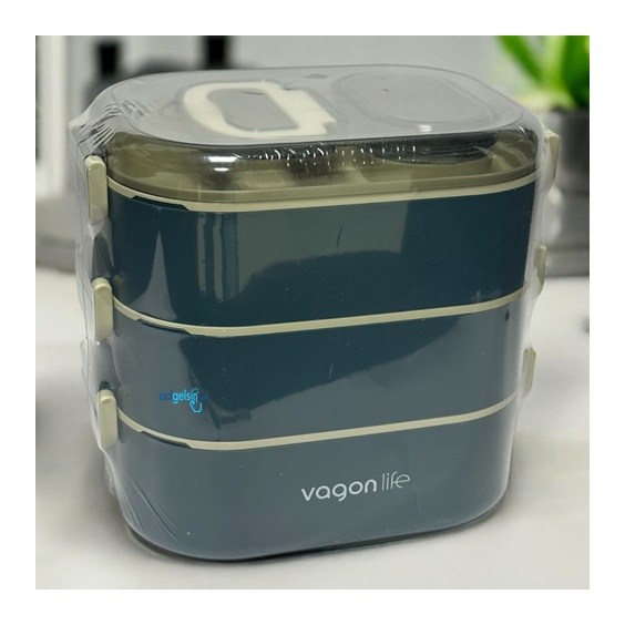 Vagon Karma Çelik Lunch Box 1450 Ml