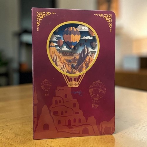 Vagonlife 3d Kapodokya Temalı Noktalı Defter 60 Yaprak