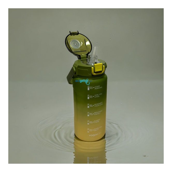 Vagonlife Pipetli Matara 1500 Ml. Yeşil